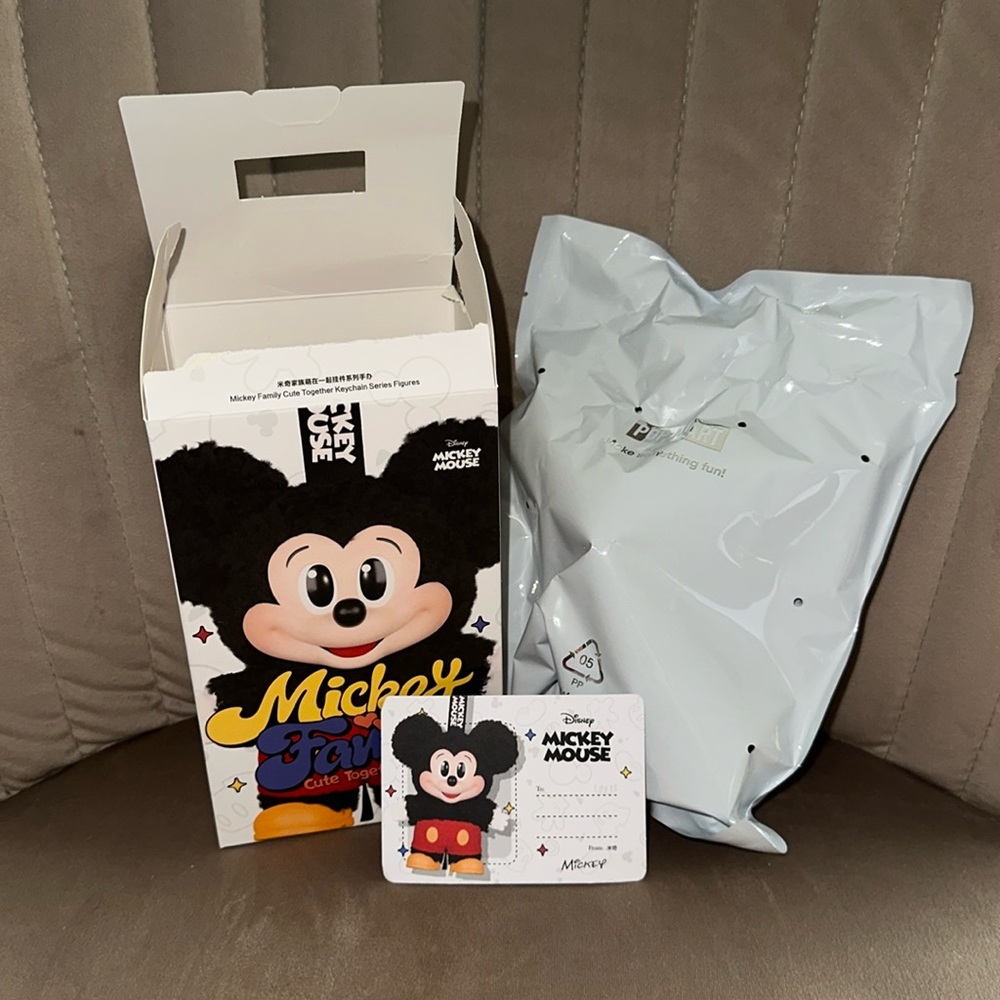 Mickey Family Cute Together Keychain Series Figures